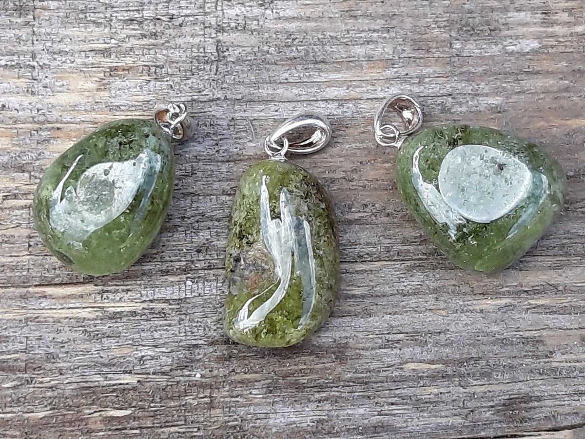 Edelsteen Grossulaar Granaat hanger - 925 sterling zilver